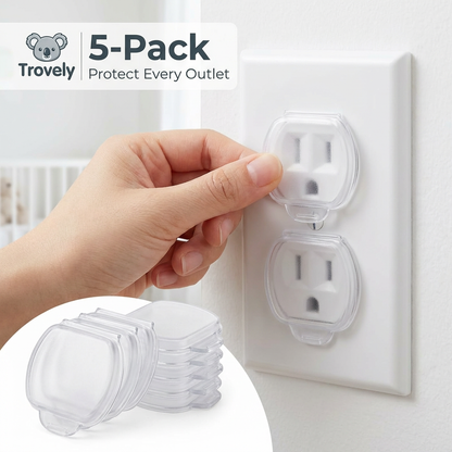 Trovely Childproof Outlet Covers (5-Pack)